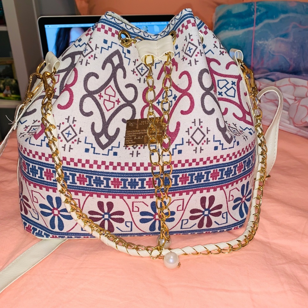 NEW Boho Crossbody/Shoulder Bucket Bag - Picture 6 of 8